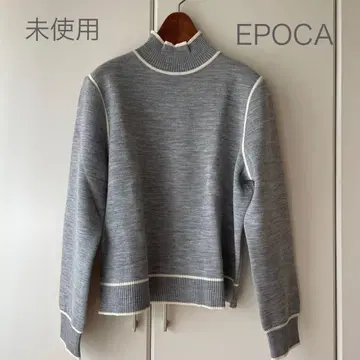 에포카 EPOCA 울 스웨터 니트 빅 사이즈 46 그레이 15호