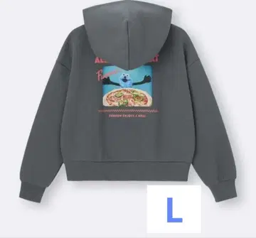 [ 미사용 새상품 ] GU 퍼펫 스순순 헤비 웨이트 맨투맨 후드티 L