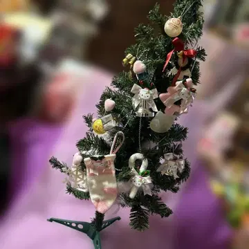 레트로 헬로키티 크리스마스 오너먼트 장식 등 묶음 판매