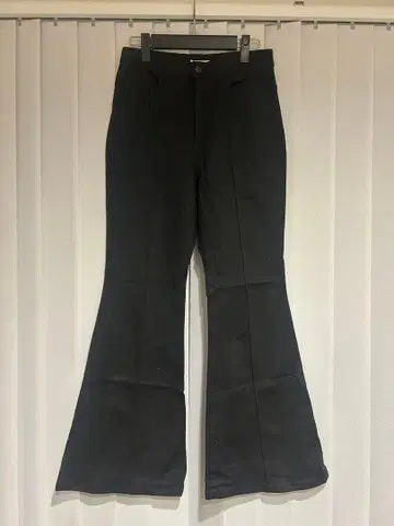 SLY JEANS 블랙 플레어 팬츠