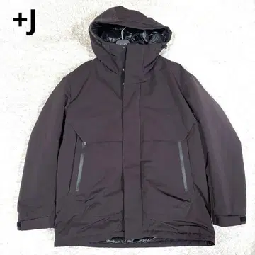 새상품급 유니클로 플러스J 하이브리드 다운 코트 자켓 코트 와인