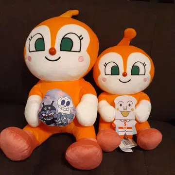 날아라! 호빵맨 사이좋은 봉제 인형 짤랑이 2체 세트