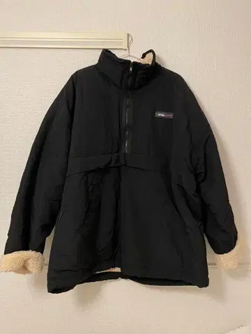 [ Java ] 리버서블 하프 지퍼 나일론 보아 오버 사이즈 블루종