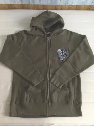 [컨디션 최상] Infinity Nature 프론트 지퍼 후드티 카키