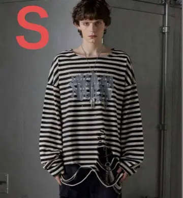 GRANCY 보더 롱 T S