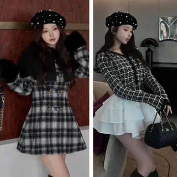 새상품 택 포함 Darich 랜덤 펄 베레 BLK