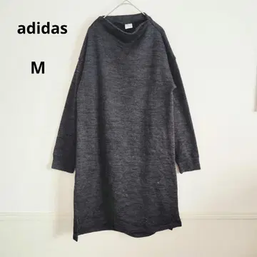 adidas 아디다스 다크 그레이 긴팔 니트 원피스 M 무지