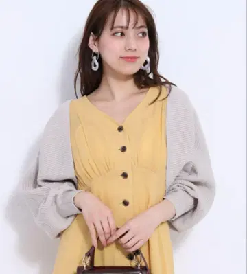 마이 스트라다 리본 포함 니트 가디건 38 사이즈