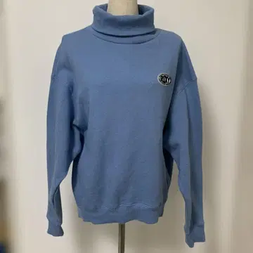ROXY 로고 하이넥 맨투맨 스카이블루 M 사이즈