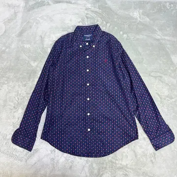 [ 짐플렉스 ] 버튼 다운 셔츠 패턴 네이비 14