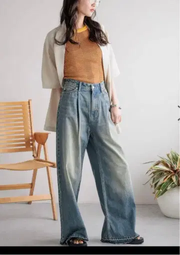 로리즈팜 데님 팬츠 2장