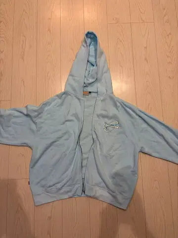 KOOIKYN 라이트 블루 지퍼 후드티 L 사이즈