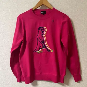 PING 여성용 스웨터 L 핑크 핑 니트 골프