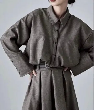 바이컬러 헨리넥 셋업