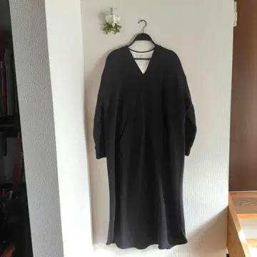 SHIPS any USA 코튼 속기모 포켓 맨투맨 원피스