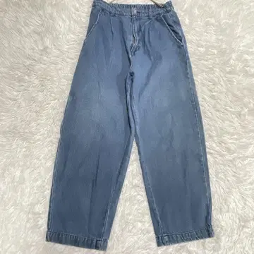 WEGO 위고 S 벌룬 데님 팬츠 와이드 팬츠 파랑 데님