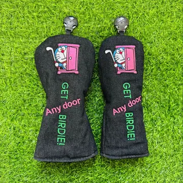 새상품 2세트 도라에몽 데님 골프클럽 헤드커버 우드+UT