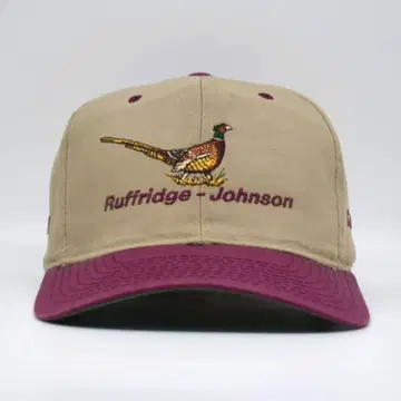 90s 빈티지 기업 자수 캡 기업 상품 꿩 동물 패턴 2톤 구제 의류