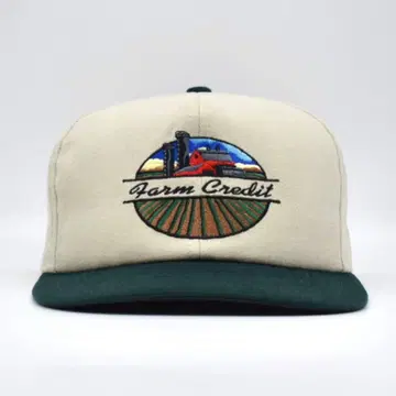 90s USA 빈티지 농업 기업 자수 캡 2톤 구제 의류 그린