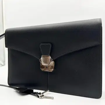 새상품급 던힐 클러치백 세컨드 백 열쇠 포함 2실 블랙