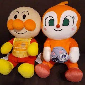 날아라! 호빵맨 봉제 인형 호빵맨 짤랑이 세트