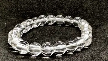 [고투명] 천연 수정 팔찌 5A 클래스 안지름 15(사이즈 변경 가능)