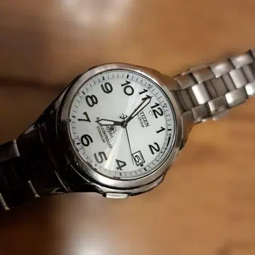 Citizen 아테사 에코 드라이브 실버 전파 솔라 새상품급