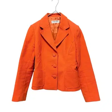 조르주 레쉬 코튼 테일러드 자켓 화려함 개성 S 오렌지