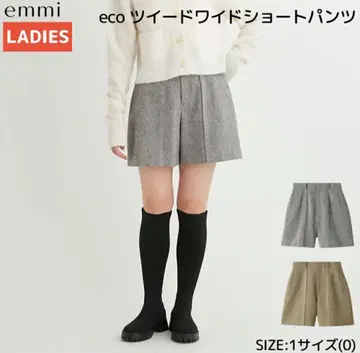 emmi 새상품 eco 트위드 숏팬츠