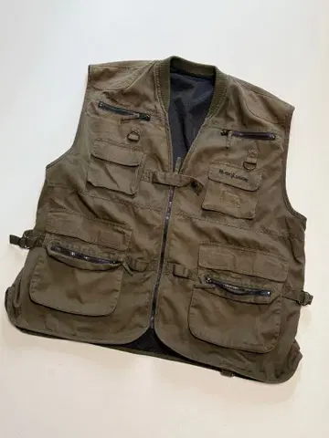 [ 레어 ] VINTAGE 9 포켓 밀리터리 베스트 XXL 사이즈