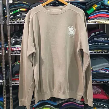 USA 구제 의류 스컬 아메카지 워크 양면 프린트 맨투맨