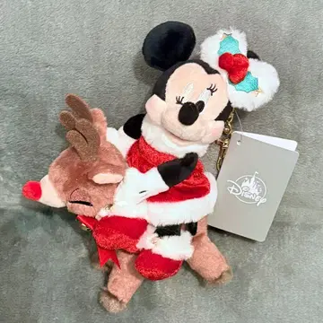 디즈니 미니 봉제 인형 키링 크리스마스