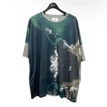 [ 구제 의류 ] stof 메쉬 절개 T셔츠 그레이 M 사이즈