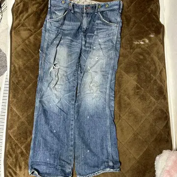 EDWIN 503 데미지 데님