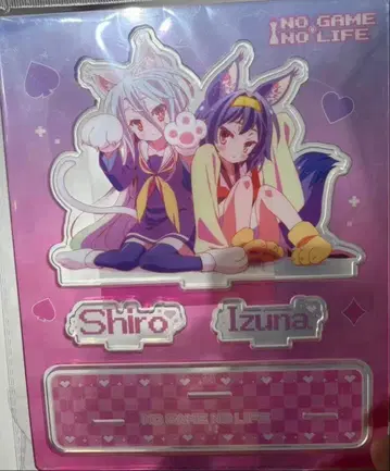 노 게임 노 라이프 중국 화이트 & 하츠세 이즈나 아크릴 스탠드