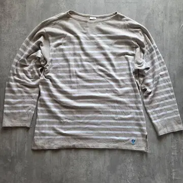 ORCIVAL 오버 사이즈 보더 바스크 셔츠 프랑스제