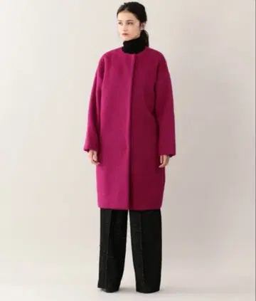 에포카 알파카 샤기 노카라 코트 롱 코트 삼양상회 [ L ]