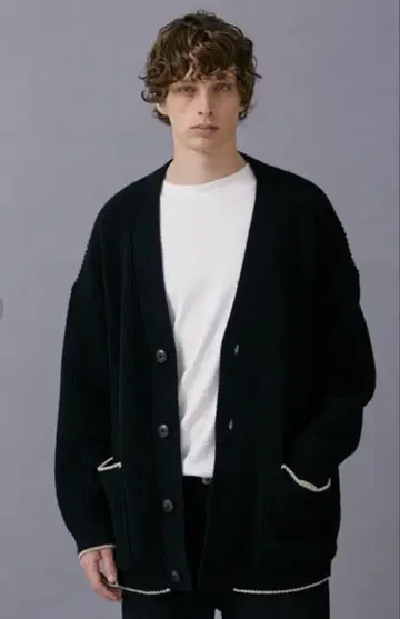 PUBLIC TOKYO 라인 오버 사이즈 가디건