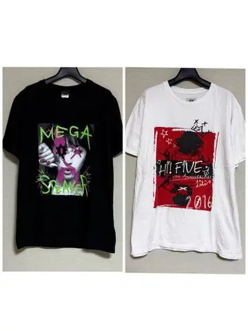 LiSA 사진 그래픽 T셔츠 2점 세트