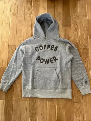 타코마후지 후드티 COFFEE POWER 그레이 M 사이즈