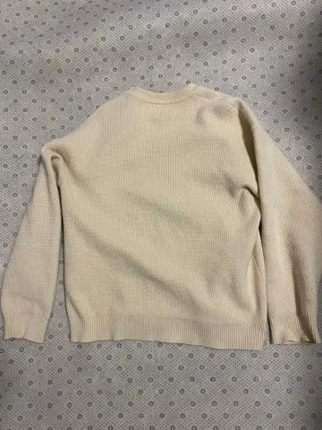 긴팔 니트 리브 편직 스웨터 M 사이즈