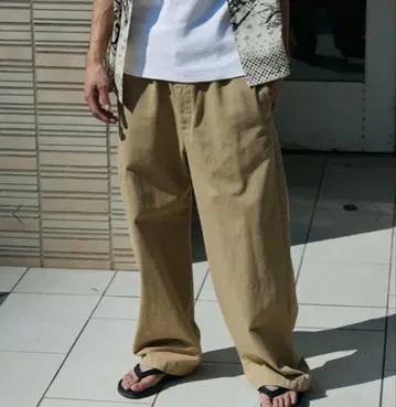 JOURNAL STANDARD 비거 워크 팬츠 베이지 L 새상품