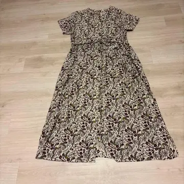 NOMBRE IMPAIR 꽃무늬 반팔 롱 원피스