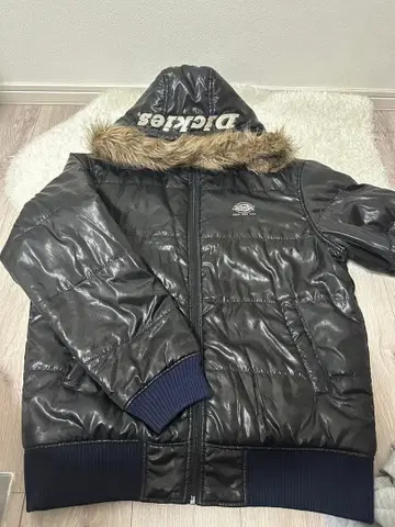 90s Dickies 다운 자켓 퍼 y2k 구제 빈티지