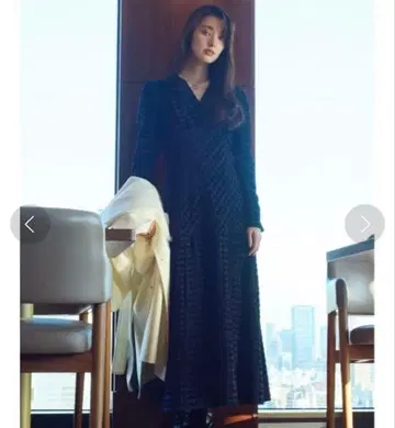 프레이 아이디 컷 자카드 카슈쿨 원피스 2024