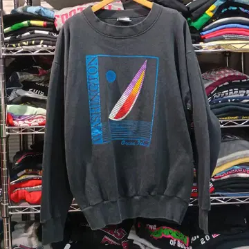 90s 빈티지 USA 구제 의류 아메카지 프린트 맨투맨