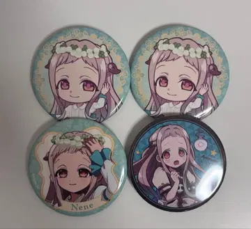 지박소년 하나코 군 야시로 네네 캔뱃지 망토 플라워 피크닉 세트