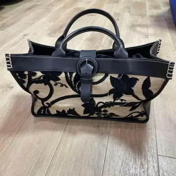 신춘 가격 블랙 베이지 고블랑 직조 핸드백