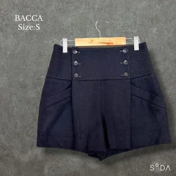 바카 BACCA [ S ] 숏팬츠 울 캐시미어 프론트 버튼