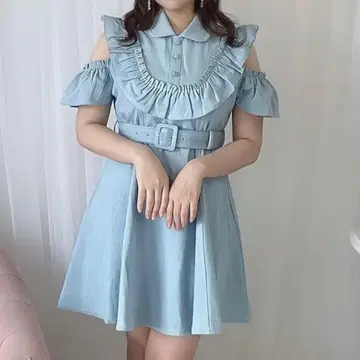 evelyn 데님 OP 미니 원피스